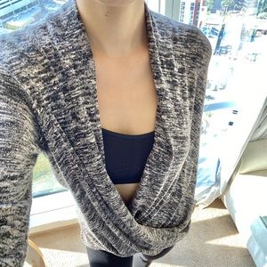 max studio wrap sweater